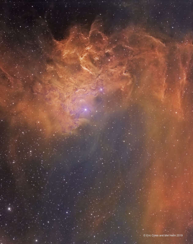 IC 405: туманность Пылающей звезды