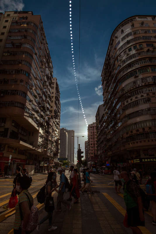 Улица затмения в Гонконге