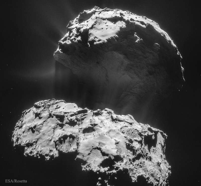 Comet CG Creates Its Dust Tail