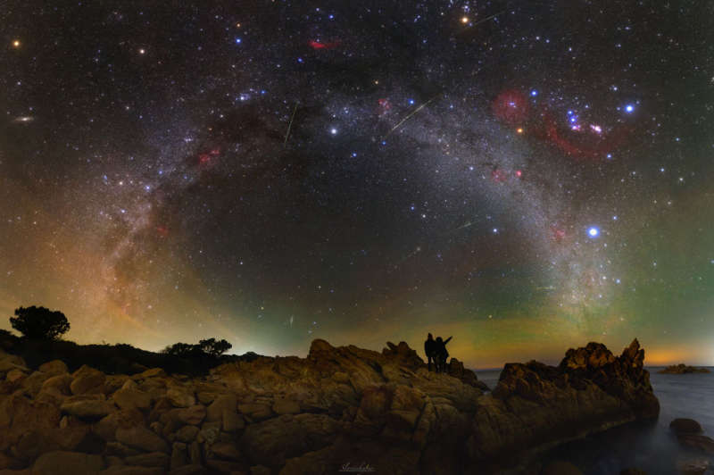 A Night Sky Vista from Sardinia
