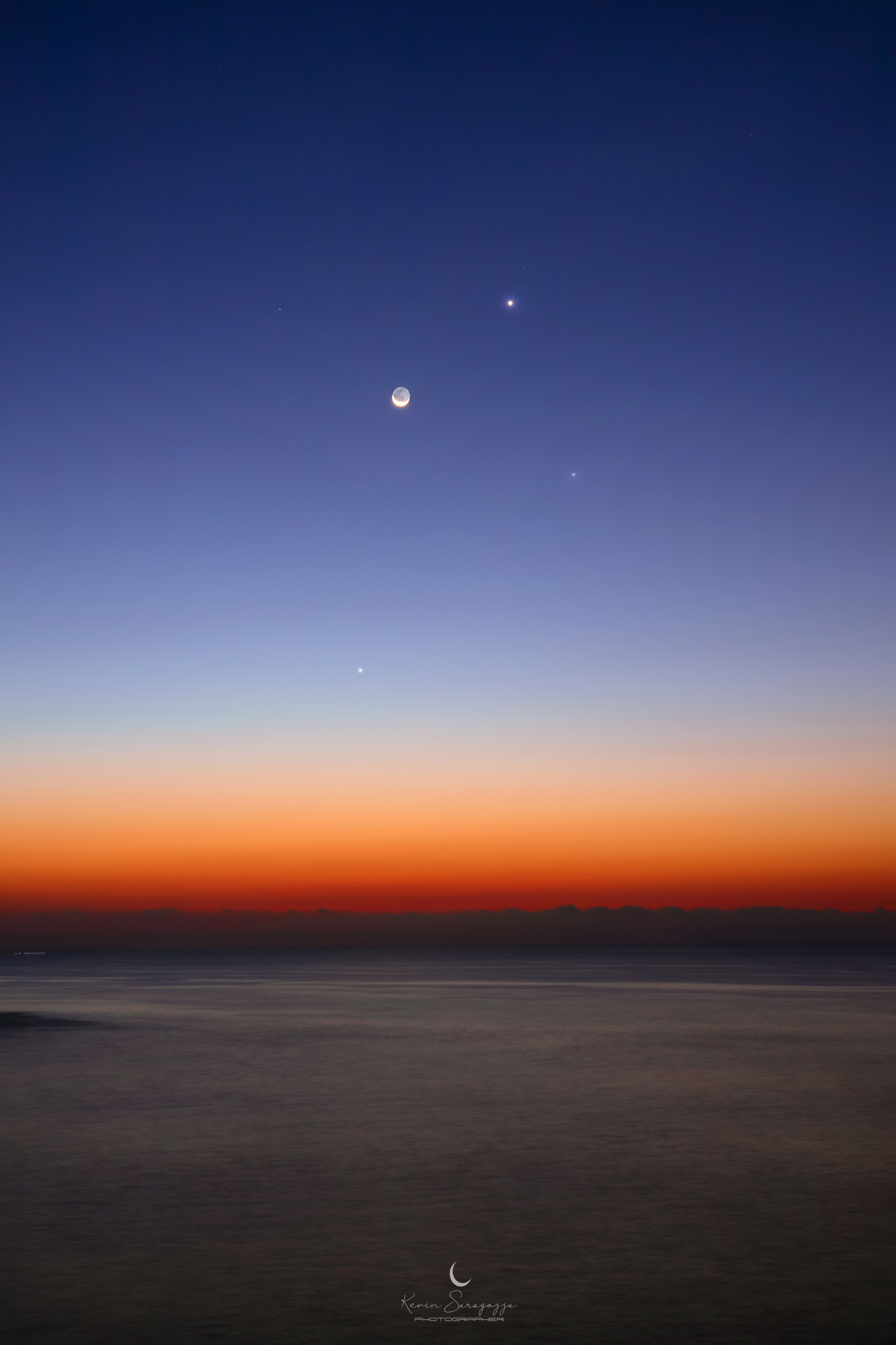 Venus, Mercury, and the Waning Moon