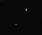 Юпитер встречается с Сатурном: великое соединение с красным пятном