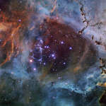 NGC 2244: звездное скопление в туманности Розетка
