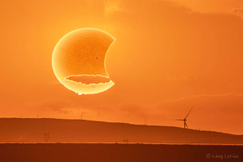 A Paper Moon Solar Eclipse