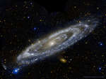Галактика Андромеды в ультрафиолетовом свете