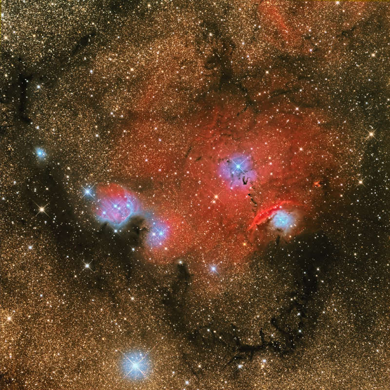 NGC 6559: East of the Lagoon