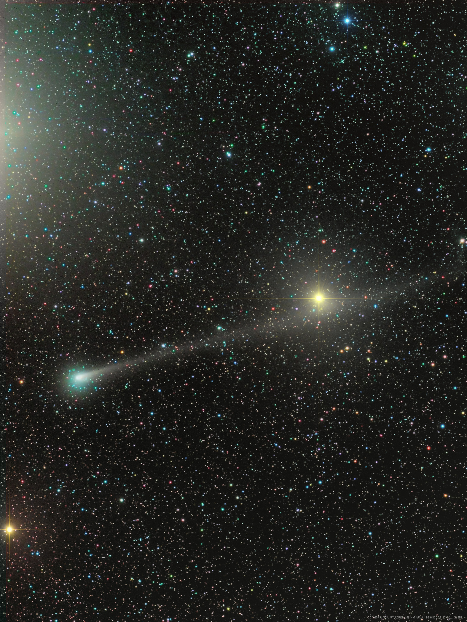 Kometa Rozetty v Bliznecah