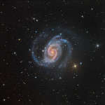 NGC 1566: spiral'naya galaktika "Ispanskaya tancovshica"