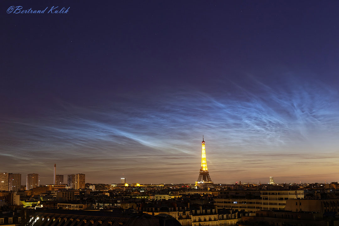 Noctilucent Clouds over Paris