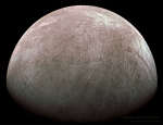 Спутник Юпитера Европа от космического аппарата "Юнона"
