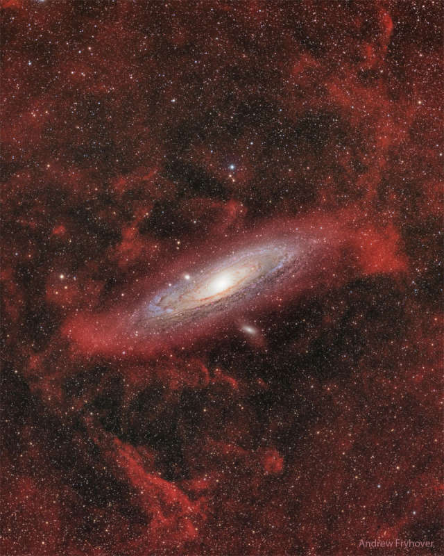 Clouds Around Galaxy Andromeda