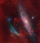Neozhidannye oblaka v napravlenii na galaktiku Andromedy