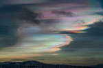 Перламутровые облака над Лапландией