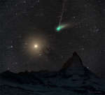 Комета ZTF и Марс