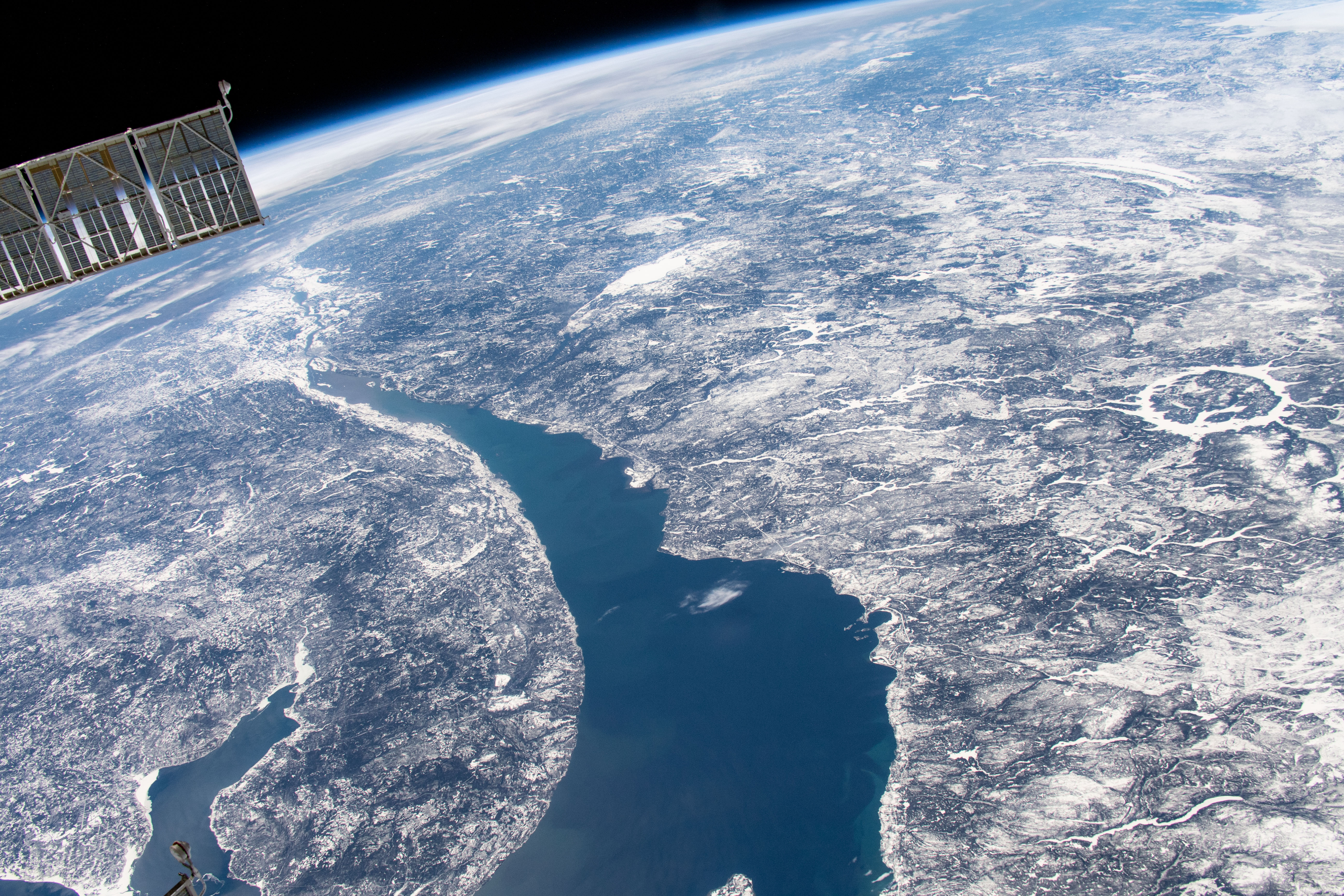 APOD: 2025 October 11 � Manicouagan Impact Crater from Space