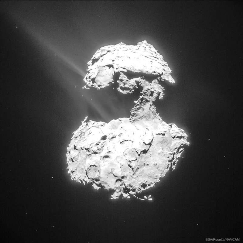 APOD: 2025 October 19 � Comet Churyumov Gerasimenko Creates Its Tails