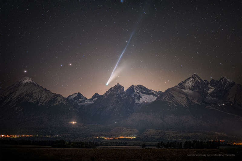 APOD: 2025 October 22 � Comet Lemmon over the High Tatras