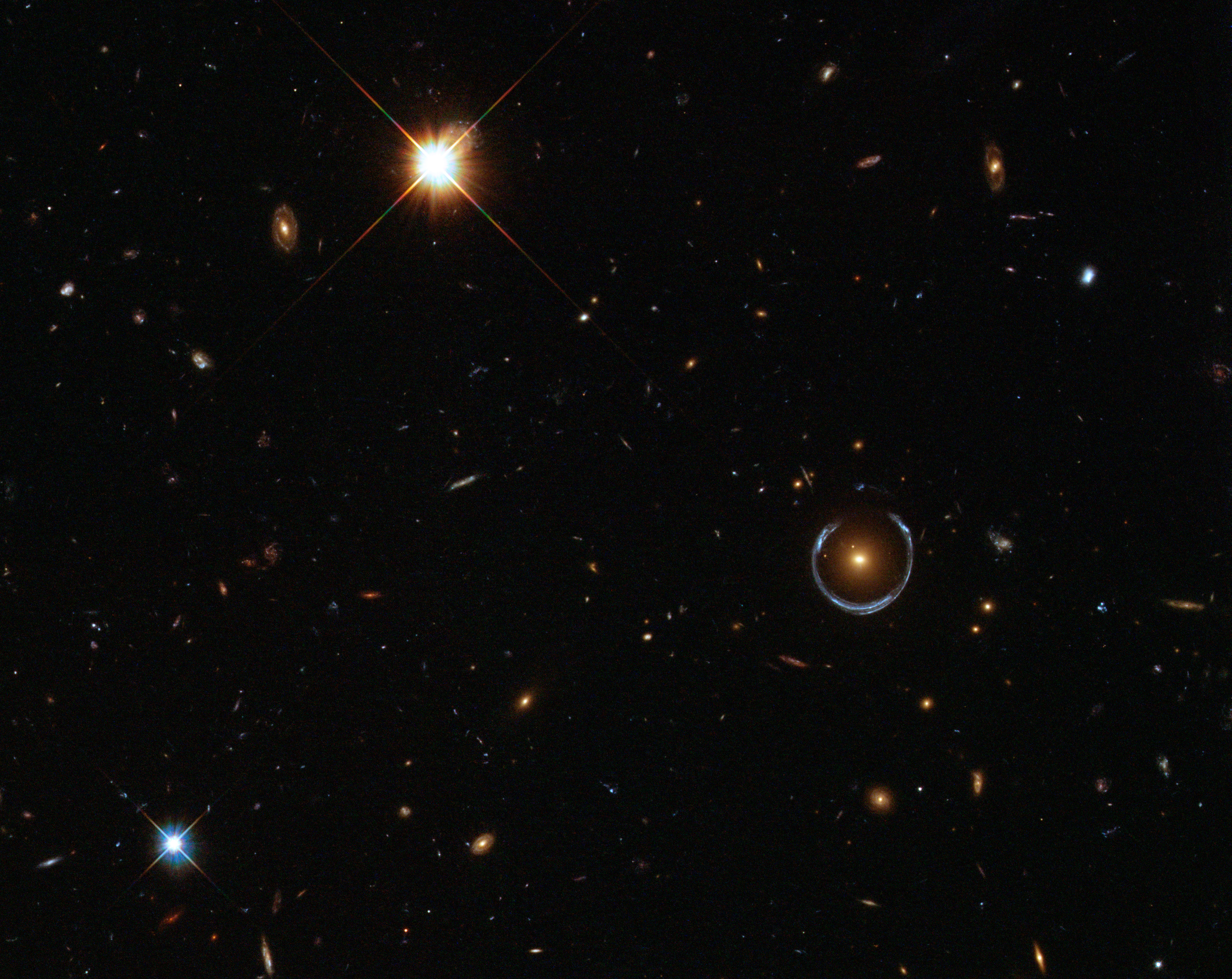 APOD: 2025 November 2 � A Horseshoe Einstein Ring from Hubble