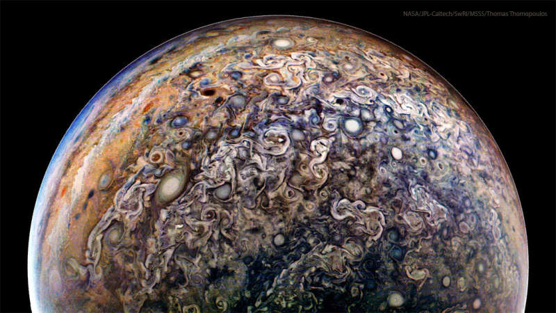 APOD: 2026 January 6 � Jupiters Clouds in High Definition from Juno