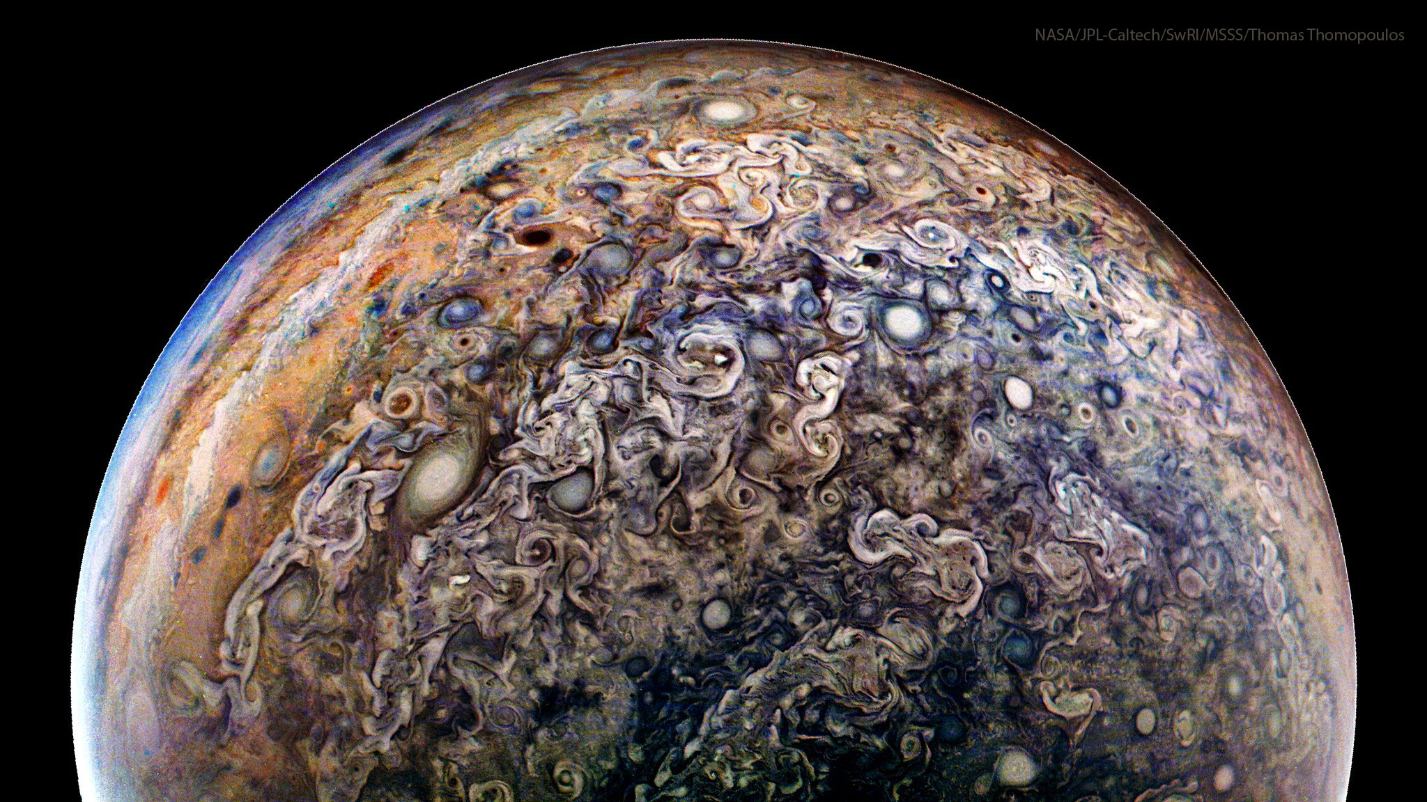 APOD: 2026 January 6 � Jupiters Clouds in High Definition from Juno