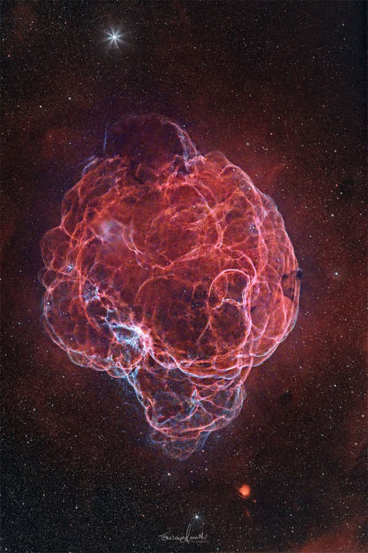 APOD: 2026 January 7 � Simeis 147: The Spaghetti Nebula Supernova Remnant