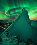 APOD: 2026 February 10 � In Green Company: Aurora over Norway