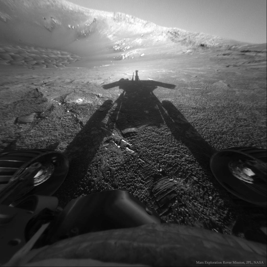 APOD: 2026 February 22 � Shadow of a Martian Robot