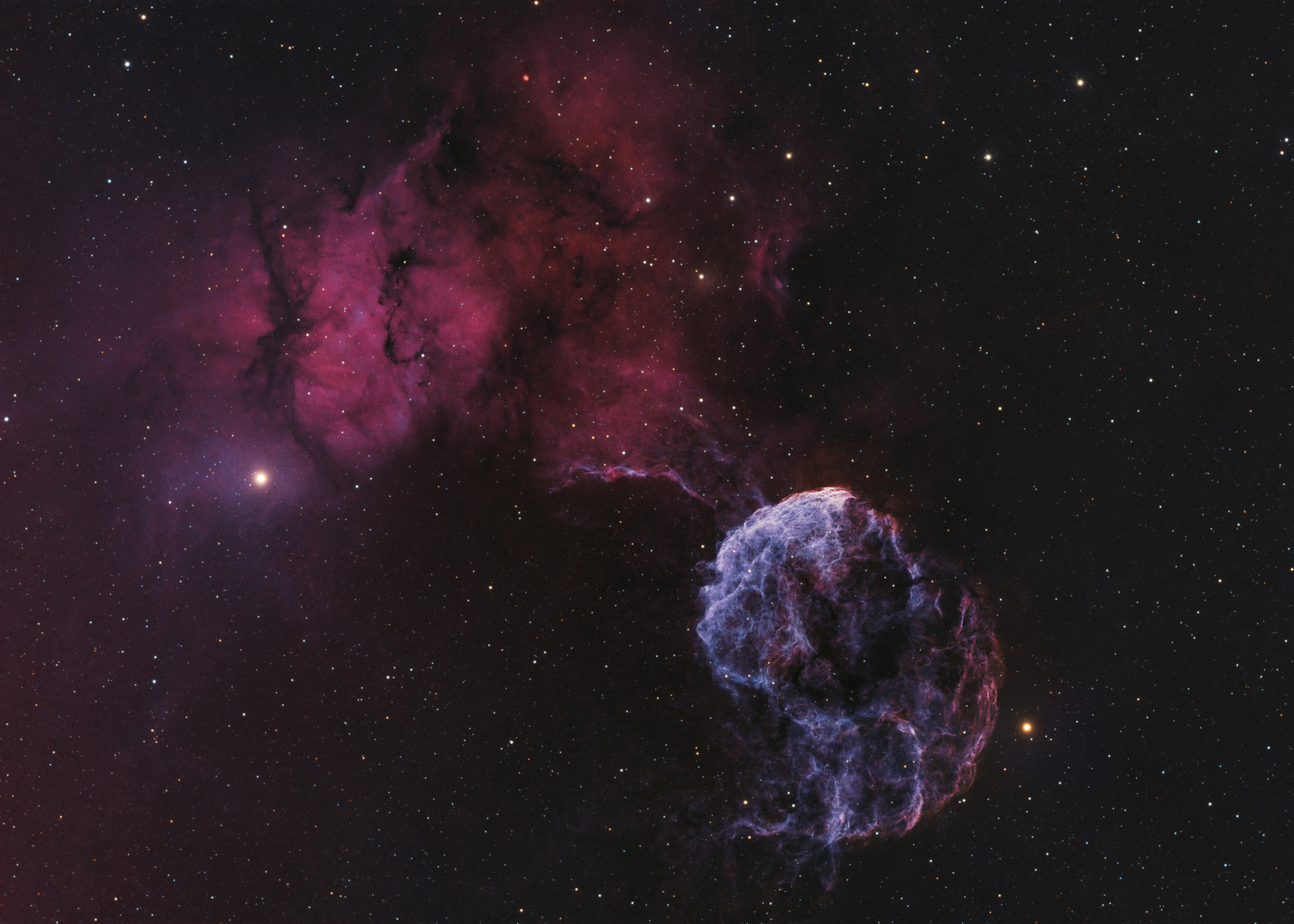 Sharpless 249 and the Jellyfish Nebula