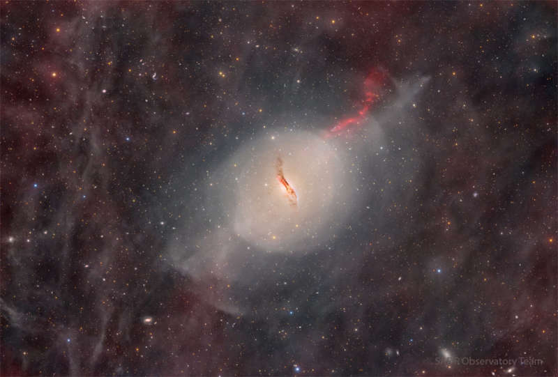 APOD: 2026 March 30 Á Peculiar Elliptical Galaxy Centaurus A