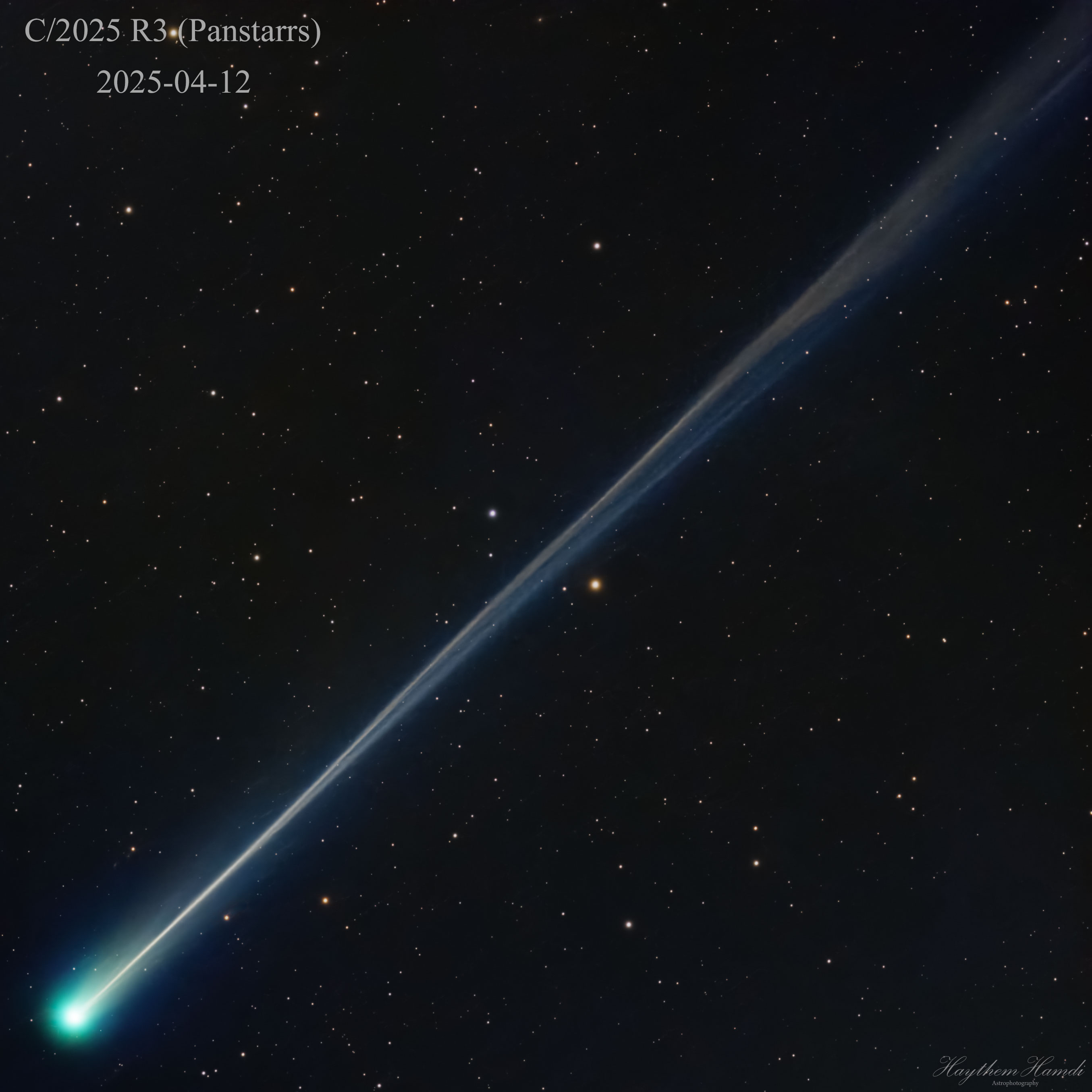 APOD: 2026 April 14 � The Long Wispy Tail of Comet R3 (PanSTARRS)