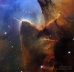 APOD: 2026 May 3 � Trifid Pillars and Jets