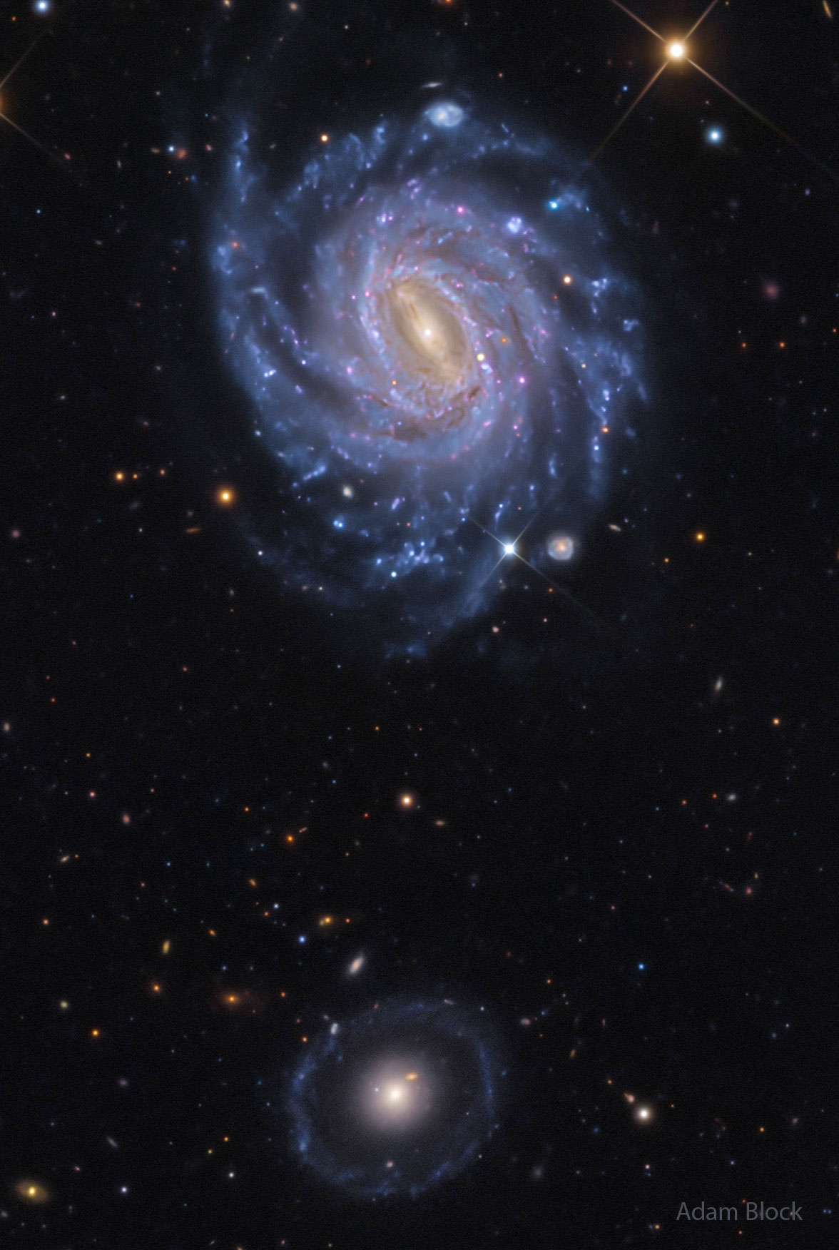 APOD: 2026 May 26 Á NGC 3660 and Burcins Galaxy