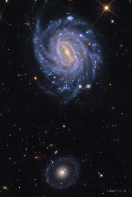 APOD: 2026 May 26 Á NGC 3660 and Burcins Galaxy