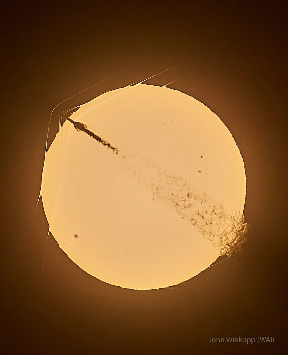 APOD: 2026 June 15 � Triple Shockwave from Sun Crossing Rocket