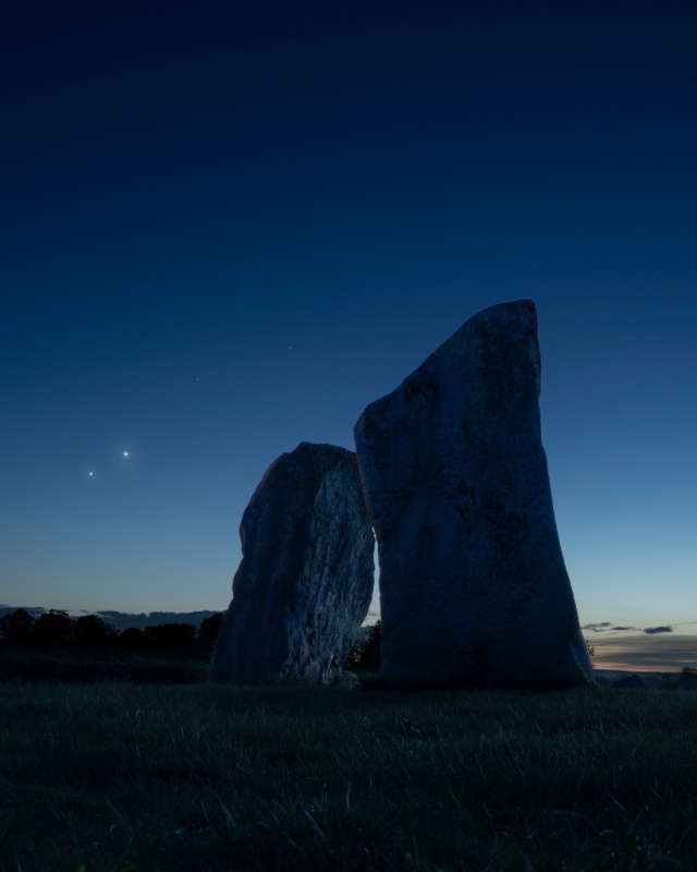 APOD: 2026 June 12 � Venus and Jupiter: Conjunction from Avebury