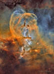 APOD: 2026 July 20 � NGC 3576: The Statue of Liberty Nebula