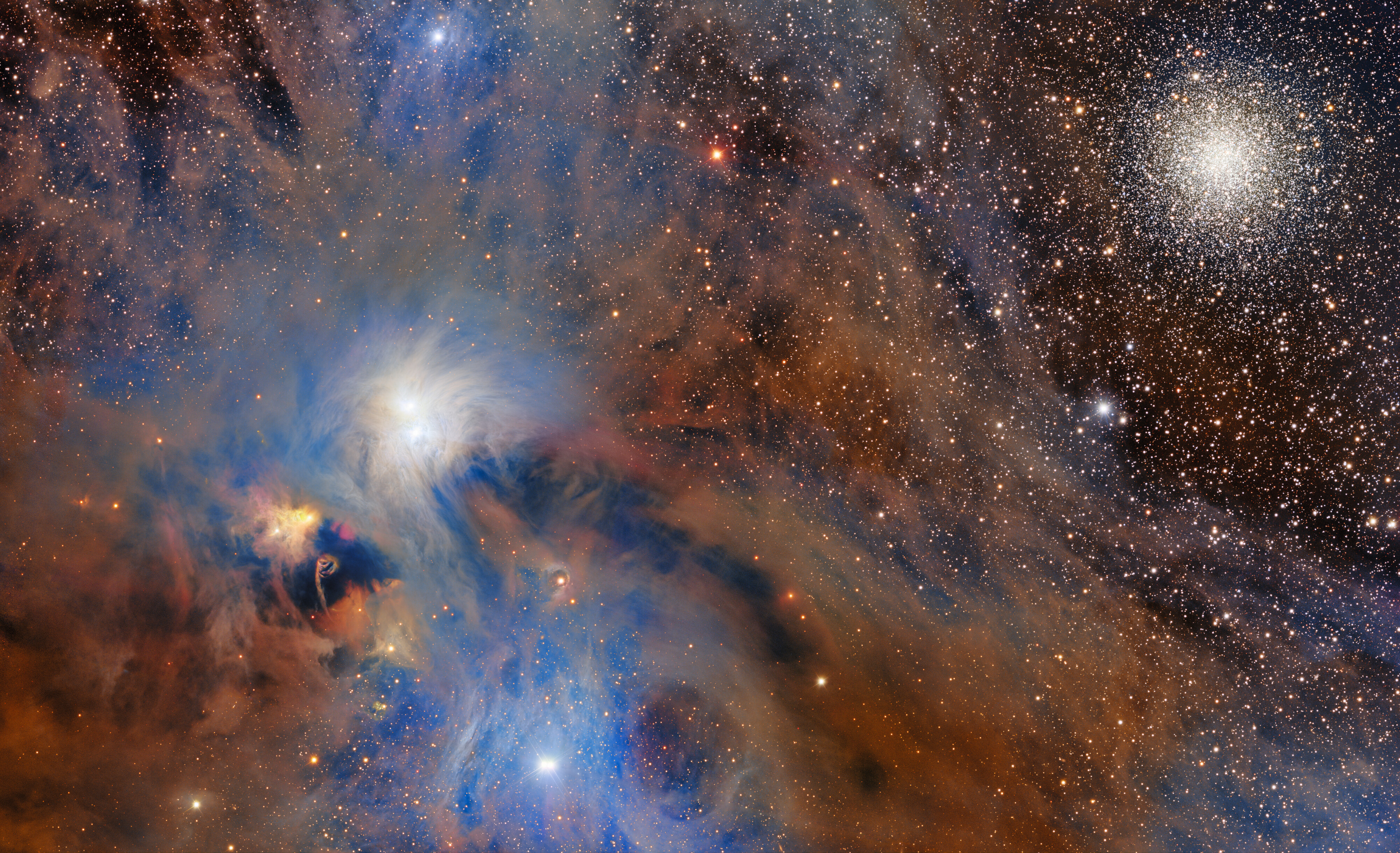 APOD: 2026 July 22 � The Corona Australis Cloud and the Chandelier Cluster