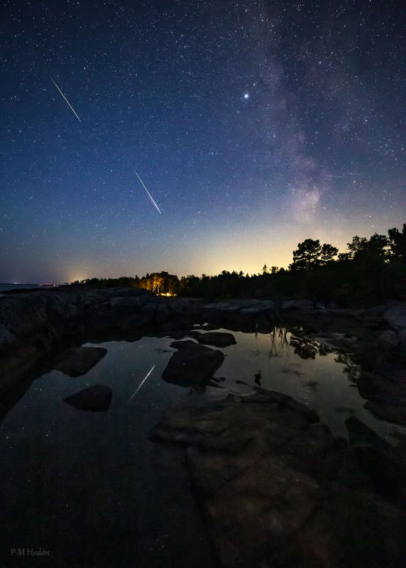 APOD: 2026 August 15 � Bright Perseids from Sweden