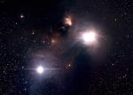 Пыль и газ вокруг звезды R Южной Короны