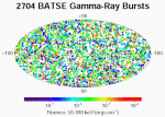 Karta gamma-vspleskov na nebe