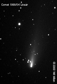 Priblizhenie komety LINEAR