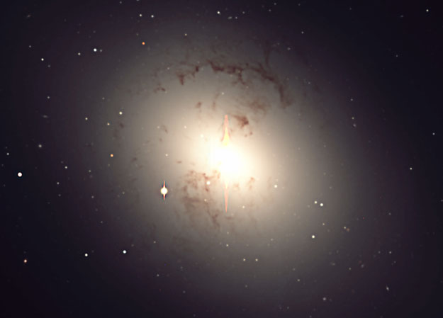 Unusual Giant Galaxy NGC 1316