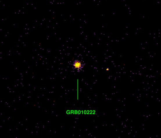 GRB010222: Gamma Ray Burst, X Ray Afterglow