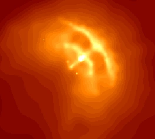 Pul'sar Vela: neitronnaya zvezda-kol'co-vybros 