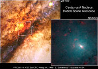 Centavr A: blizkaya aktivnaya galaktika, snimok 2