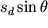 $s_{d}\sin\theta$