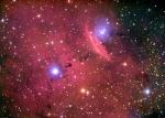 Izluchenie i otrazhenie v NGC 6559