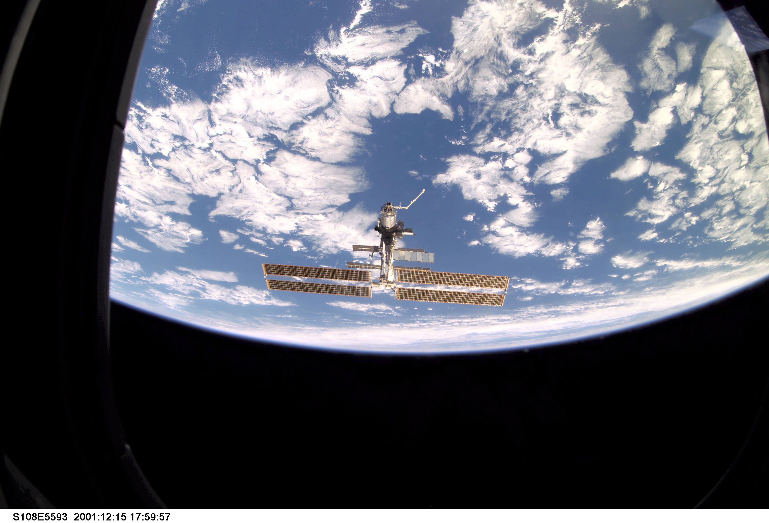 International Space Station Over Earth