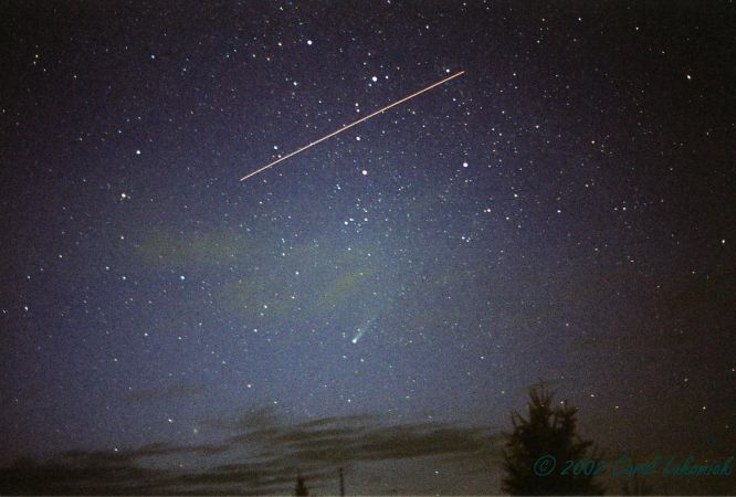 Comet Ikeya Zhang Meets The ISS