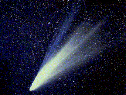 Dva hvosta komety Vesta